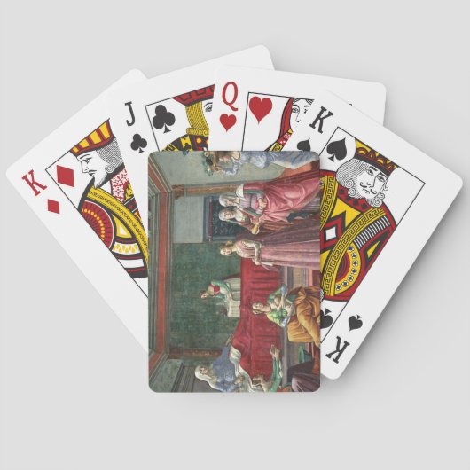 Jeu De Cartes La naissance de St John le baptiste (fresque) (dos)