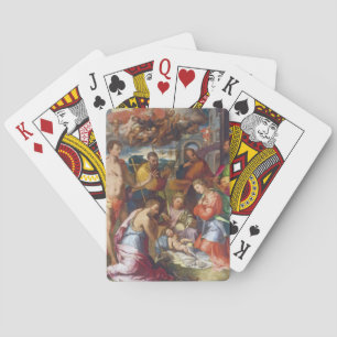 Jeu De Cartes La Nativité, 1534 (huile sur panneau)