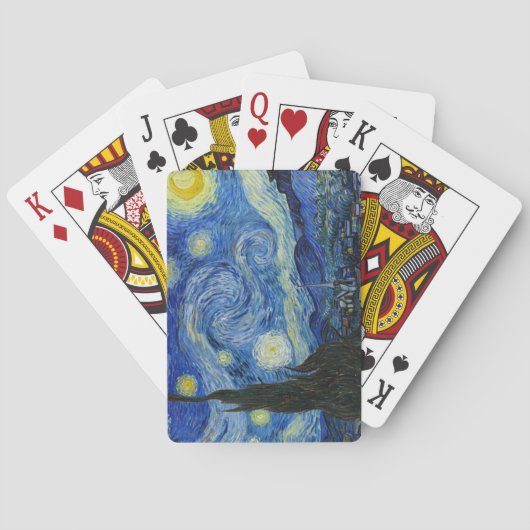 Jeu De Cartes La nuit étoilée, 1889 par Vincent van Gogh (dos)