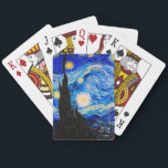 Jeu De Cartes La Nuit étoilée de Vincent Van Gogh<br><div class="desc">Vincent Van Gogh La Nuit Starry. C'est un vieux chef-d'oeuvre du peintre maître néerlandais Vincent Van Gogh.Cette peinture de paysage d'art raffiné a de belles couleurs vives et saturées. Vincent Van Gogh était un peintre impressionniste de poste hollandais. Cette image est du domaine public</div>