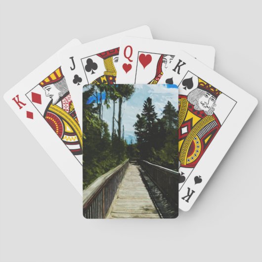 Jeu De Cartes La passerelle au-dessus du canyon canadien (dos)