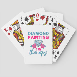 Jeu De Cartes La peinture au diamant est ma thérapie