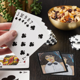 Jeu De Cartes La peinture de danseuse par Alfred Fox