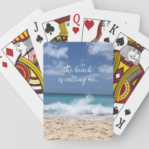 Jeu De Cartes La plage m'appelle le paradis tropical