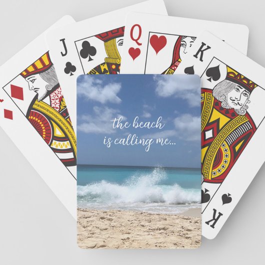 Jeu De Cartes La plage m'appelle le paradis tropical