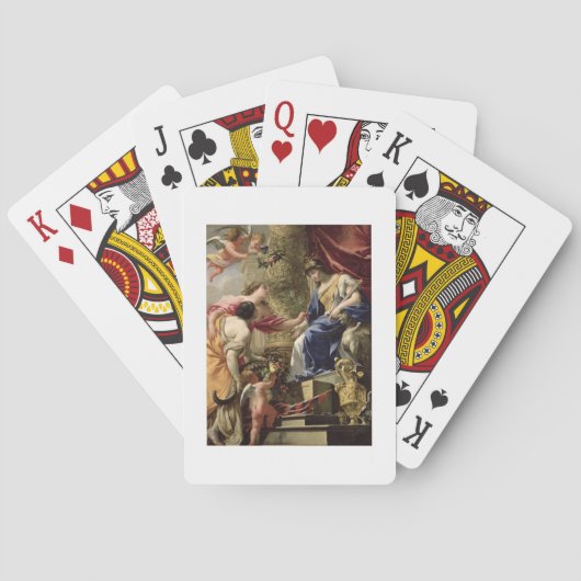 Jeu De Cartes La Prudence menant la Paix et l'Abondance, v. 1645 (dos)