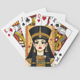 Jeu De Cartes La reine égyptienne joue aux cartes