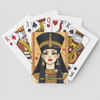 Jeu De Cartes La reine égyptienne joue aux cartes