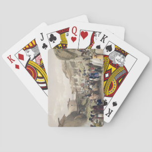 Jeu De Cartes La rue principale dans le Bazar de Caubul, dans le