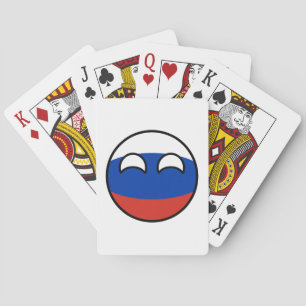 Jeu De Cartes La Russie Geeky tendante drôle Countryball