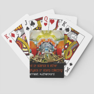 Jeu De Cartes La science est la physique ou la collecte de timbr