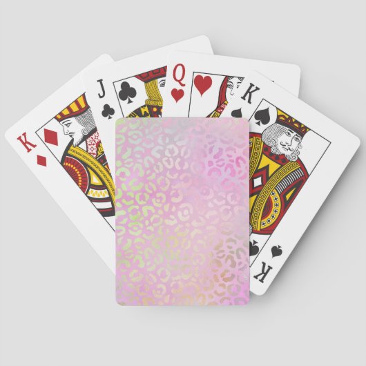 Jeu De Cartes La série Iridescent Leopard Design 1 (dos)