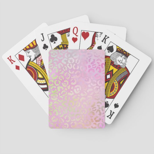 Jeu De Cartes La série Iridescent Leopard Design 1 (dos)
