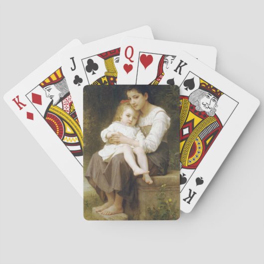 Jeu De Cartes La Soeur aînée (par William Bouguereau) (dos)