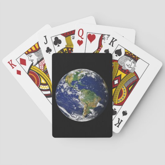 Jeu De Cartes La TERRE de PLANÈTE des cartes de jeu de l'ESPACE (dos)