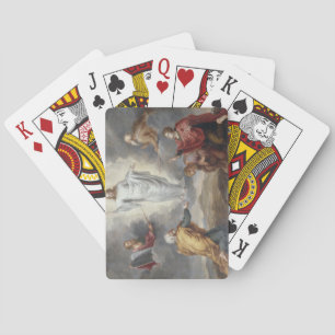 Jeu De Cartes La Transfiguration (huile sur cuivre)