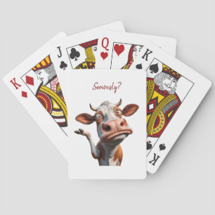 Jeu De Cartes La vache sotte - "Sérieusement ?" Conception amusa