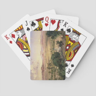 Jeu De Cartes La vallée du Mexique de la basse crête de Tacubay