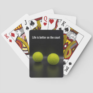 Jeu De Cartes La vie au tennis est meilleure sur le court de ten