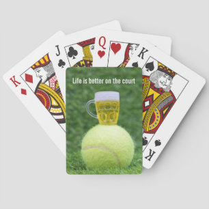 Jeu De Cartes La vie de tennis est meilleure sur le terrain de t