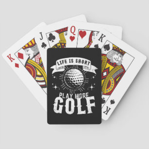 Jeu De Cartes La vie est courte. Jouez plus au golf