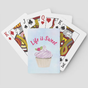 Jeu De Cartes La vie est du gâteau rose doux