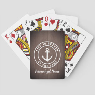 Jeu De Cartes La vie est meilleure au lac personnalisé