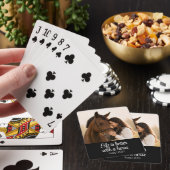 Jeu De Cartes La vie est meilleure avec un cheval script monogra (In Situ)