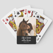 Jeu De Cartes La vie est meilleure avec un cheval script monogra (dos)