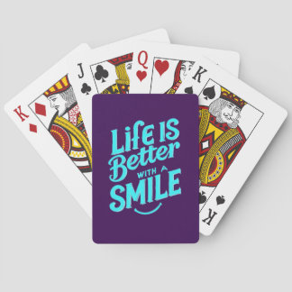 Jeu De Cartes La Vie Est Meilleure Avec Un Sourire