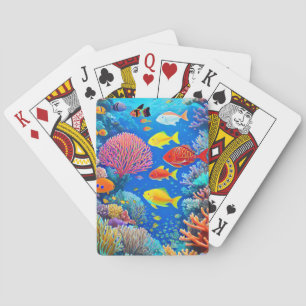 Jeu De Cartes La vie marine sous-marine