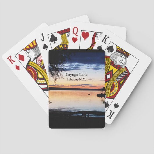 JEU DE CARTES LAC CAYUGA ITHACA NEW YORK (dos)