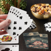 Jeu De Cartes Lac de lotus au clair de lune (4) (In Situ)