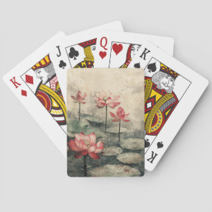 Jeu De Cartes Lac de lotus au clair de lune (6)