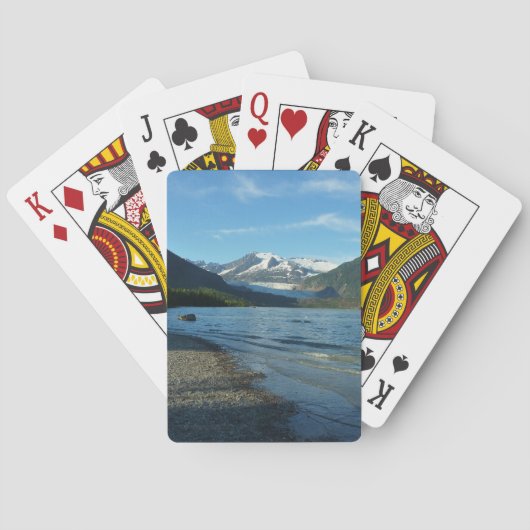 Jeu De Cartes Lac Mendenhall dans Juneau Paysage de l'Alaska (dos)