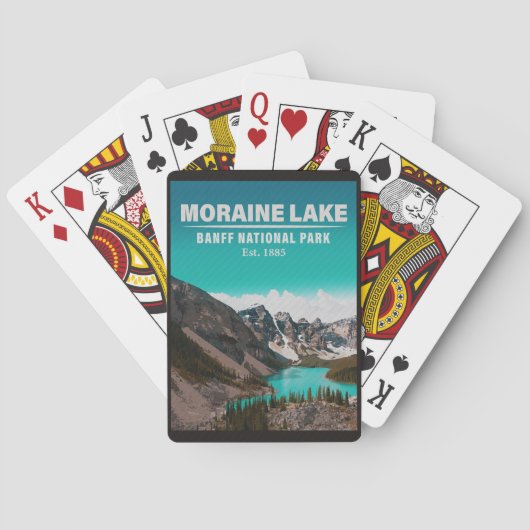 Jeu De Cartes Lac Moraine Alberta Parc national du Canada Banff (dos)