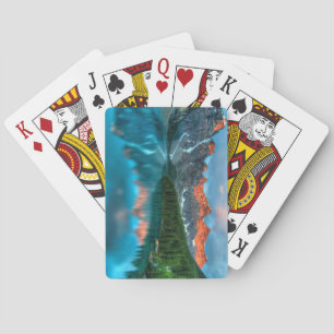 Jeu De Cartes Lac Moraine au coucher du soleil