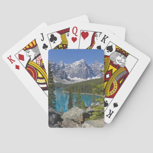 Jeu De Cartes Lac Moraine, Rocheuses canadiennes, Alberta, Canad (dos)