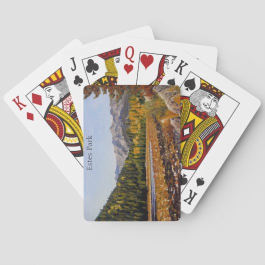 Jeu De Cartes Lac Rocky Mountain dans le Parc National (dos)