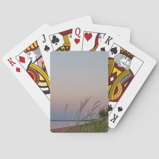 Jeu De Cartes Lac Supérieur au coucher du soleil (dos)