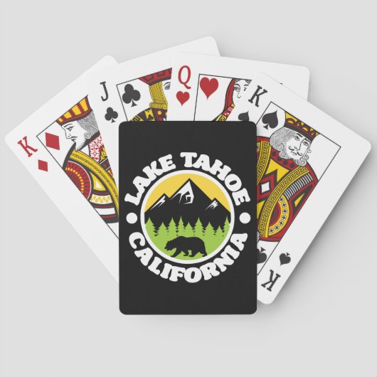 Jeu De Cartes Lac Tahoe, Californie (dos)