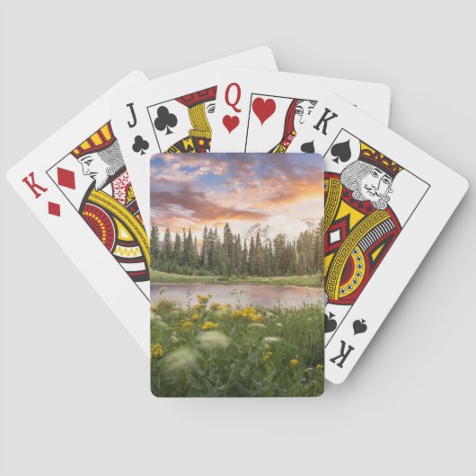 Jeu De Cartes Lac Tipsoo du mont Rainier (dos)