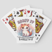 Jeu De Cartes L'admettre La Vie Serait Ennuyeuse Cadeau Drôle Po (dos)