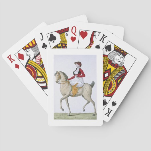 Jeu De Cartes Lady équitation, de "Costumes Parisien", (dos)