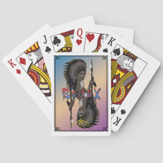 Jeu De Cartes Lady Sioux (dos)