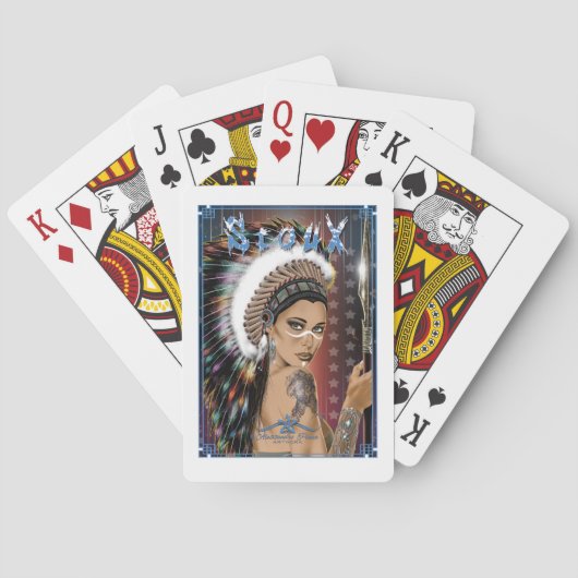 Jeu De Cartes Lady Sioux (dos)