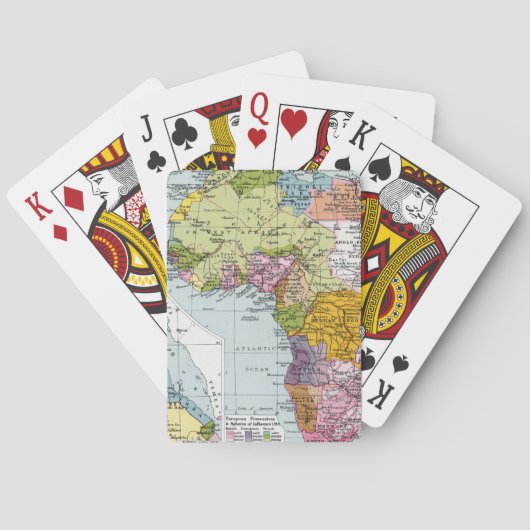 JEU DE CARTES L'AFRIQUE DIVISÉE, 1914 (dos)