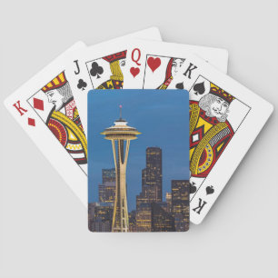 Jeu De Cartes L'aiguille de l'espace et Seattle du centre