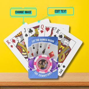 Jeu De Cartes Laisser Les Jeux Commencer Le Poker Design