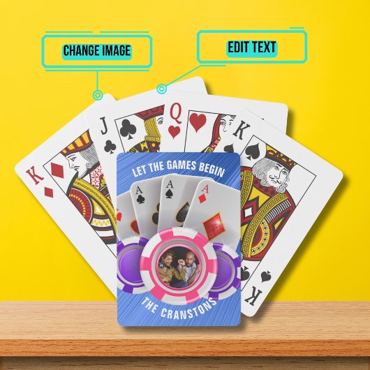 Jeu De Cartes Laisser Les Jeux Commencer Le Poker Design